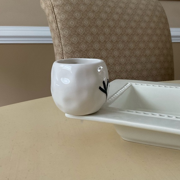 Winter Snowman Toothpick Holder Platter Decoration ⛄️ - Picture 5 of 7